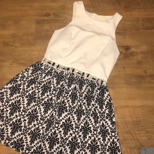 Black and white dress